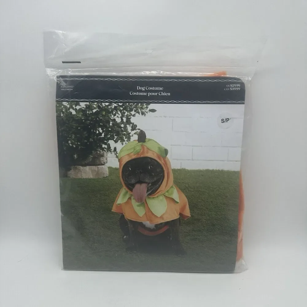 Ashland Halloween Dog Costume Pumpkin Pet Costume Size S/P Small Petite New